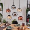 Gastor Pendellampa, kullampa, Pendelbelysning Amber, Krom, Klart, Kopparfärg, Rökfärger, 6-ljuskällor