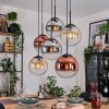 Gastor Pendellampa, kullampa, Pendelbelysning Amber, Krom, Klart, Kopparfärg, Rökfärger, 6-ljuskällor