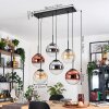 Gastor Pendellampa, kullampa, Pendelbelysning Amber, Krom, Klart, Kopparfärg, Rökfärger, 6-ljuskällor