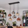 Gastor Pendellampa, kullampa, Pendelbelysning Amber, Krom, Klart, Kopparfärg, Rökfärger, 6-ljuskällor