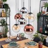 Gastor Pendellampa, kullampa, Pendelbelysning Amber, Krom, Klart, Kopparfärg, Rökfärger, 6-ljuskällor