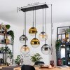 Gastor Pendellampa, kullampa, Pendelbelysning Amber, Guld, Klart, Rökfärger, 6-ljuskällor