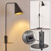 Terwispel Golvlampa, Läslampa Antracit, Grått, Svart, 1-ljuskällor