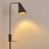 Terwispel Golvlampa, Läslampa Antracit, Grått, Svart, 1-ljuskällor