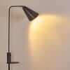 Terwispel Golvlampa, Läslampa Antracit, Grått, Svart, 1-ljuskällor