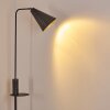 Terwispel Golvlampa, Läslampa Antracit, Grått, Svart, 1-ljuskällor