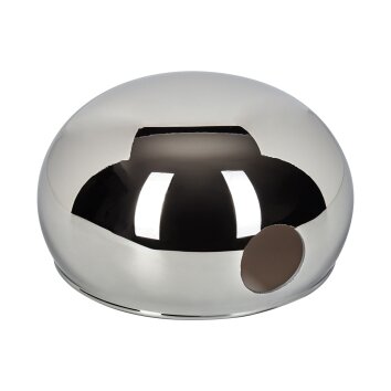 Lampskärm i glas  Nikkala Reservglas Krom, Rökfärger