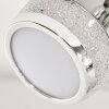 Morges Taklampa, Takstrålkastare LED Krom, 3-ljuskällor