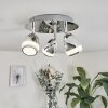 Morges Taklampa, Takstrålkastare LED Krom, 3-ljuskällor