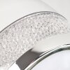 Morges Vägglampa, Väggspotlight LED Krom, 1-ljuskällor