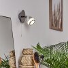 Morges Vägglampa, Väggspotlight LED Krom, 1-ljuskällor