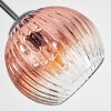 Koyoto Taklampa, kullampa 42 cm Krom, Guld, Klart, Kopparfärg, Rökfärger, 3-ljuskällor