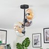 Gastor Taklampa, kullampa 32 cm Amber, Klart, Rökfärger, 4-ljuskällor