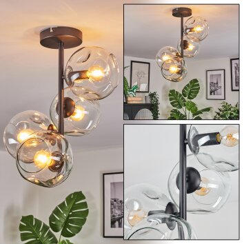 Ripoll Taklampa, kullampa Klart, 4-ljuskällor