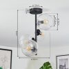 Koyoto Taklampa, kullampa 32 cm Klart, 4-ljuskällor