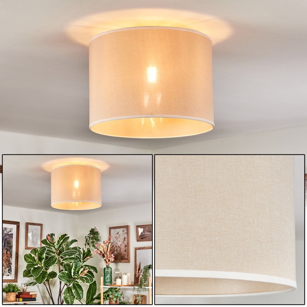 Bassagoda Taklampa Beige, Vit, 1-ljuskällor main product photo