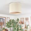 Bassagoda Taklampa Beige, Vit, 1-ljuskällor