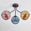 Koyoto Taklampa, kullampa 42 cm Blå, Guld, Kopparfärg, 3-ljuskällor