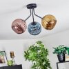 Koyoto Taklampa, kullampa 42 cm Blå, Guld, Kopparfärg, 3-ljuskällor