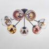 Koyoto Taklampa, kullampa 82 cm Krom, Guld, Klart, Kopparfärg, Rökfärger, 7-ljuskällor