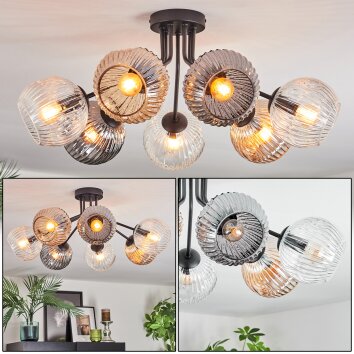 Ripoll Taklampa, kullampa Amber, Klart, Rökfärger, 7-ljuskällor Ripoll Taklampa, kullampa Amber, Klart, Rökfärger, 7-ljuskällor