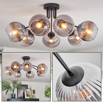 Koyoto Taklampa, kullampa 82 cm Klart, Rökfärger, 7-ljuskällor