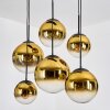 Gastor Pendellampa, kullampa, Pendelbelysning Guld, Klart, 6-ljuskällor