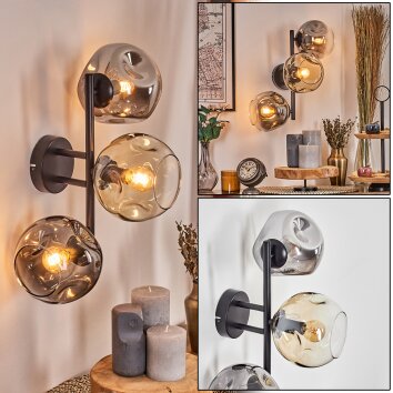 Ripoll kullampa, Vägglampa Amber, Klart, Rökfärger, 3-ljuskällor Ripoll kullampa, Vägglampa Amber, Klart, Rökfärger, 3-ljuskällor