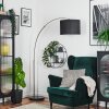 Bassagoda Golvlampa Nickel matt, Svart, 1-ljuskällor