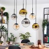 Gastor Pendellampa, kullampa, Pendelbelysning Amber, Guld, Klart, Rökfärger, 6-ljuskällor