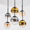 Gastor Pendellampa, kullampa, Pendelbelysning Amber, Guld, Klart, Rökfärger, 6-ljuskällor