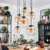 Gastor Pendellampa, kullampa, Pendelbelysning Amber, Klart, 6-ljuskällor