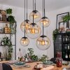 Gastor Pendellampa, kullampa, Pendelbelysning Amber, Klart, 6-ljuskällor