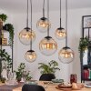 Gastor Pendellampa, kullampa, Pendelbelysning Amber, Klart, 6-ljuskällor