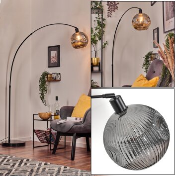 Ripoll Golvlampa Svart, 1-ljuskällor