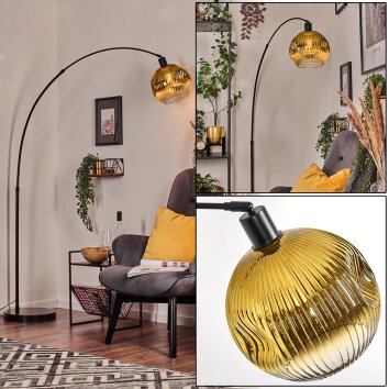 Ripoll Golvlampa, Båglampor Svart, 1-ljuskällor