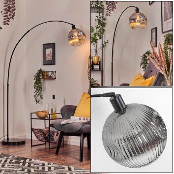 Ripoll Golvlampa, Båglampor Svart, 1-ljuskällor