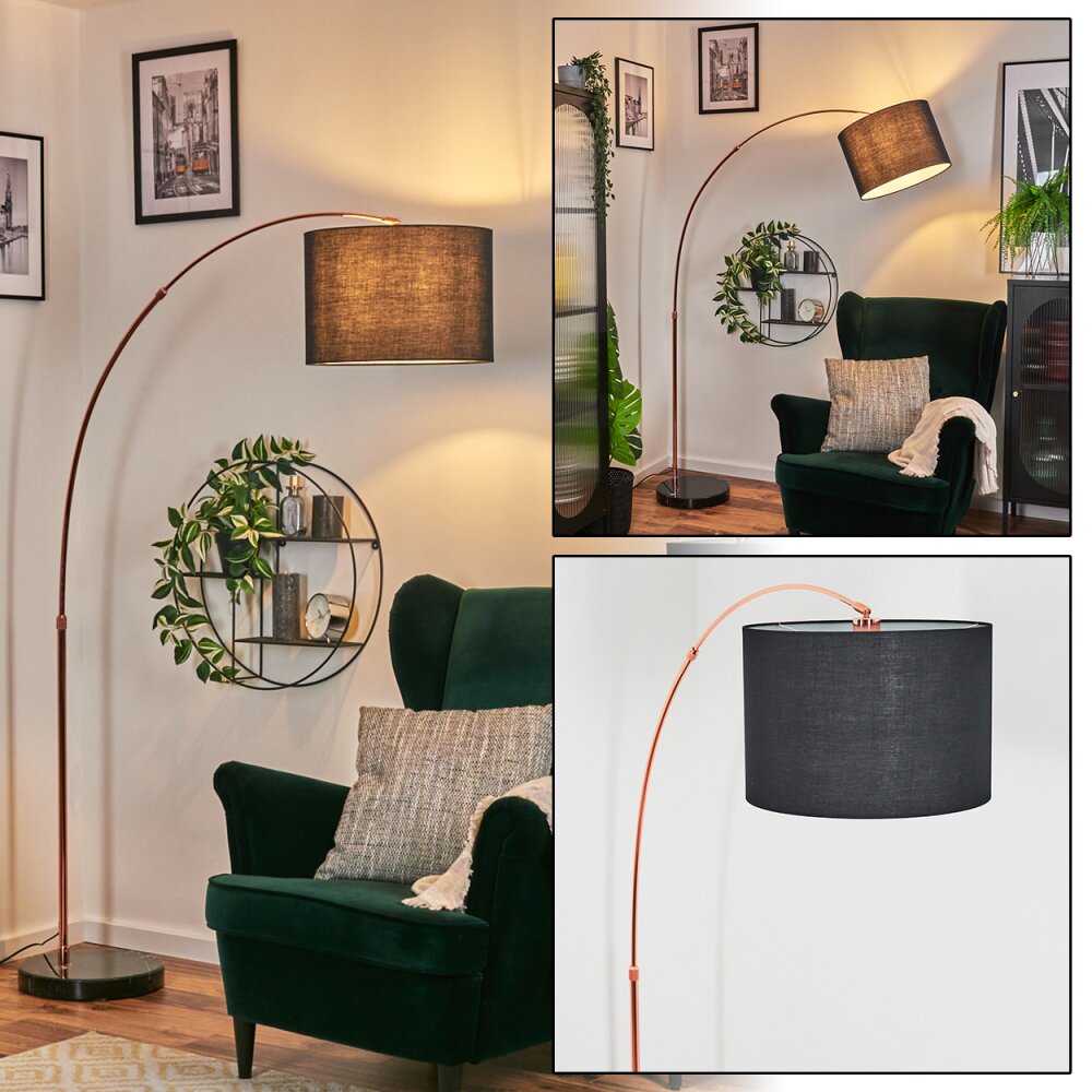 Bassagoda Golvlampa Kopparfärg, Svart, 1-ljuskällor main product photo