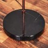 Bassagoda Golvlampa, Båglampor Kopparfärg, Svart, 1-ljuskällor, Tyg-lampskärm