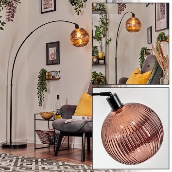 Koyoto Golvlampa, Båglampor Svart, 1-ljuskällor