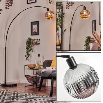 Ripoll Golvlampa, Båglampor Svart, 1-ljuskällor