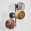 Ripoll kullampa, Vägglampa Guld, Kopparfärg, Rökfärger, 3-ljuskällor