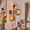 Ripoll kullampa, Vägglampa Amber, Klart, Rökfärger, 3-ljuskällor