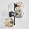Ripoll kullampa, Vägglampa Amber, Klart, Rökfärger, 3-ljuskällor