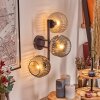 Ripoll kullampa, Vägglampa Amber, Klart, Rökfärger, 3-ljuskällor
