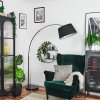 Bassagoda Golvlampa, Båglampor Svart, 1-ljuskällor, Tygskärm