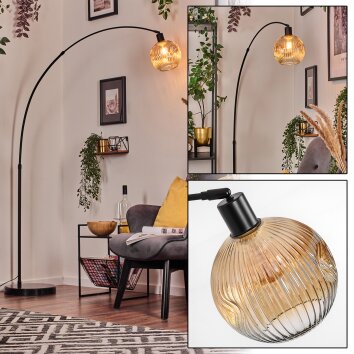 Ripoll Golvlampa, Båglampor Svart, 1-ljuskällor