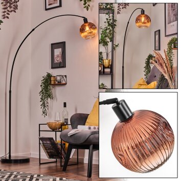 Ripoll Golvlampa, Båglampor Svart, 1-ljuskällor