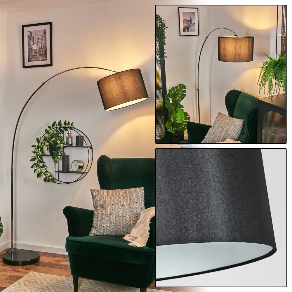 Soungou Golvlampa Krom, Svart, 1-ljuskällor main product photo