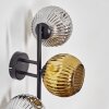Ripoll kullampa, Vägglampa Krom, Guld, Rökfärger, 3-ljuskällor